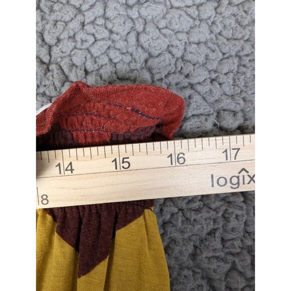 Bisou Bisou Maxi Dress Strapless Smock Chevron Color Block Size 14 Sundress - Picture 6 of 7